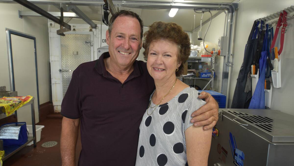 Southern Brook Abattoir owners Larry and Linda Blanford, Hopeland, at the official opening of the facility last week. Photography by Caitlyn Rintoul.