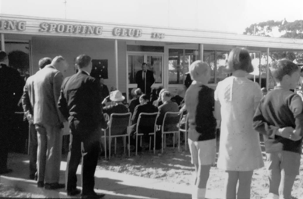 The opening of the Meckering Sporting Club in 1970