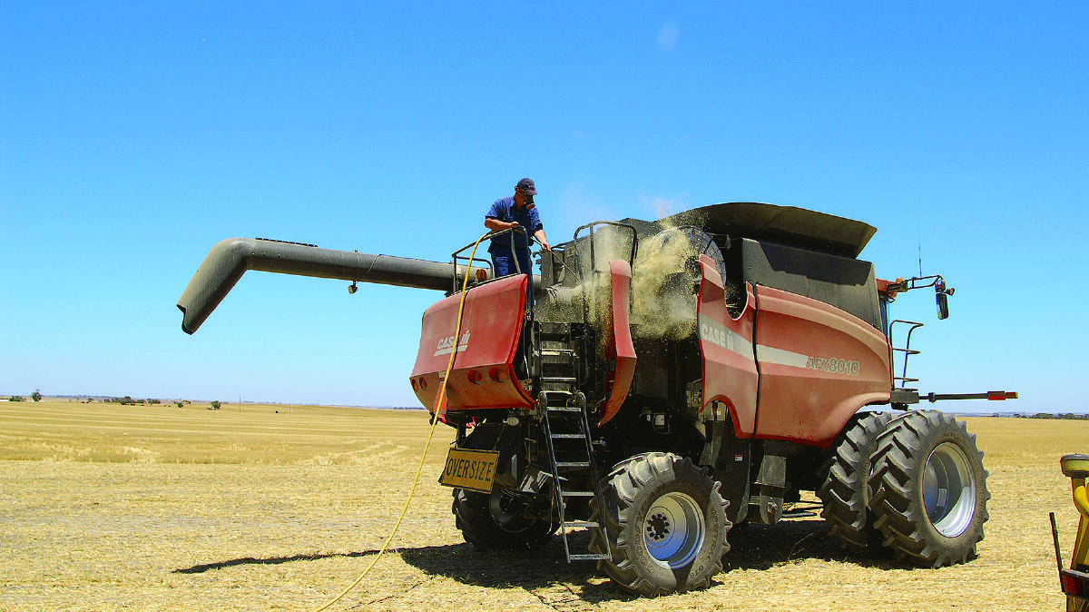 Regular blow-downs of the harvester can help reduce the risk of fires.