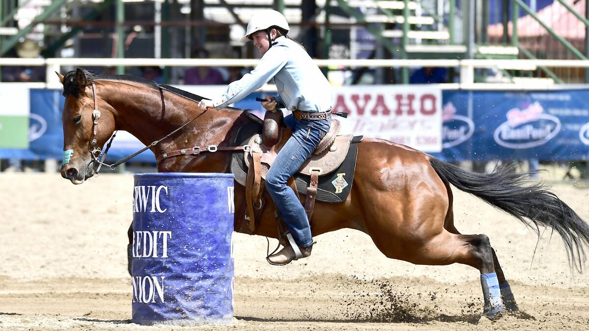 Ellysa Kenny will compete in barrel racing and breakaway roping at Bowen River.  Picture - Dave Ethell