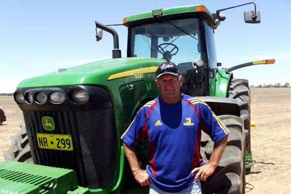 Checking out the John Deere 8320 tractor at the Binalla sale was Steve Turner, Geraldton.