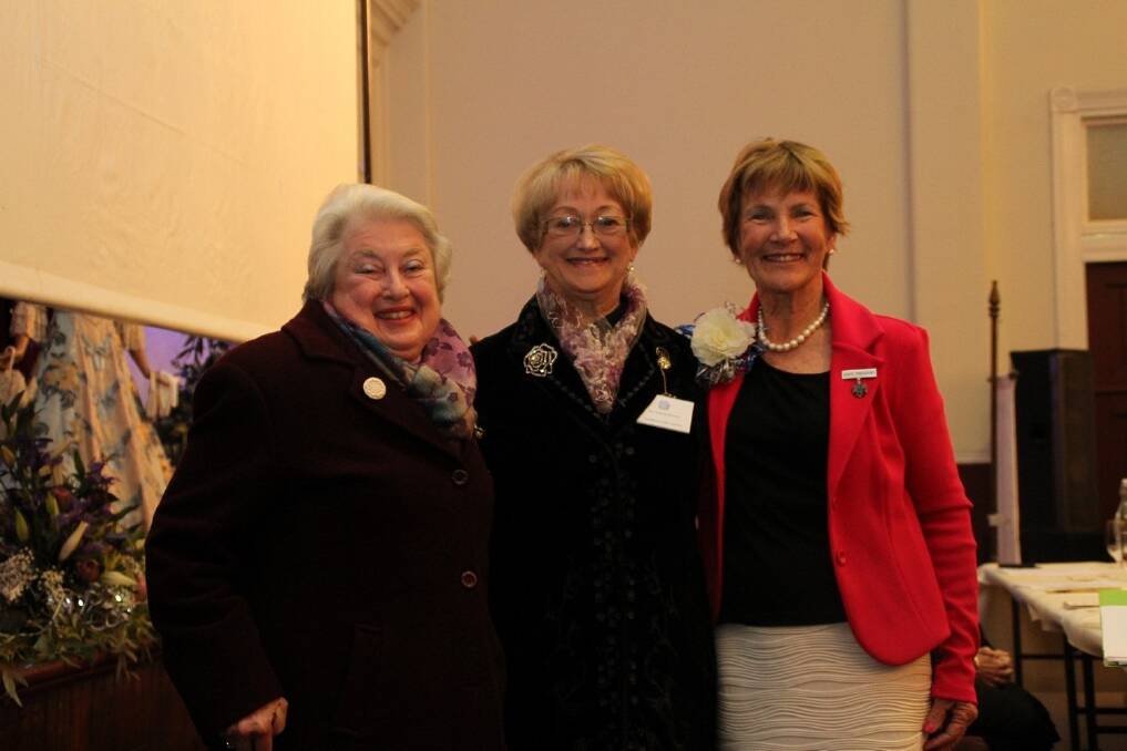 CWA life members Marianne Nilsson (left), York, and Vivienne Rowney, Kings Park, with CWA State president Sara Kenny.