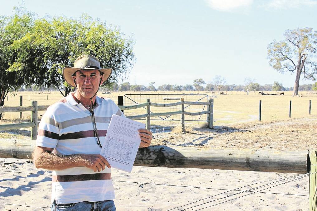 Waroona beef producer Raymond Hull organised a petition in January about the response to last year's bushfires in the region. The petition gained more than 2000 signatures.