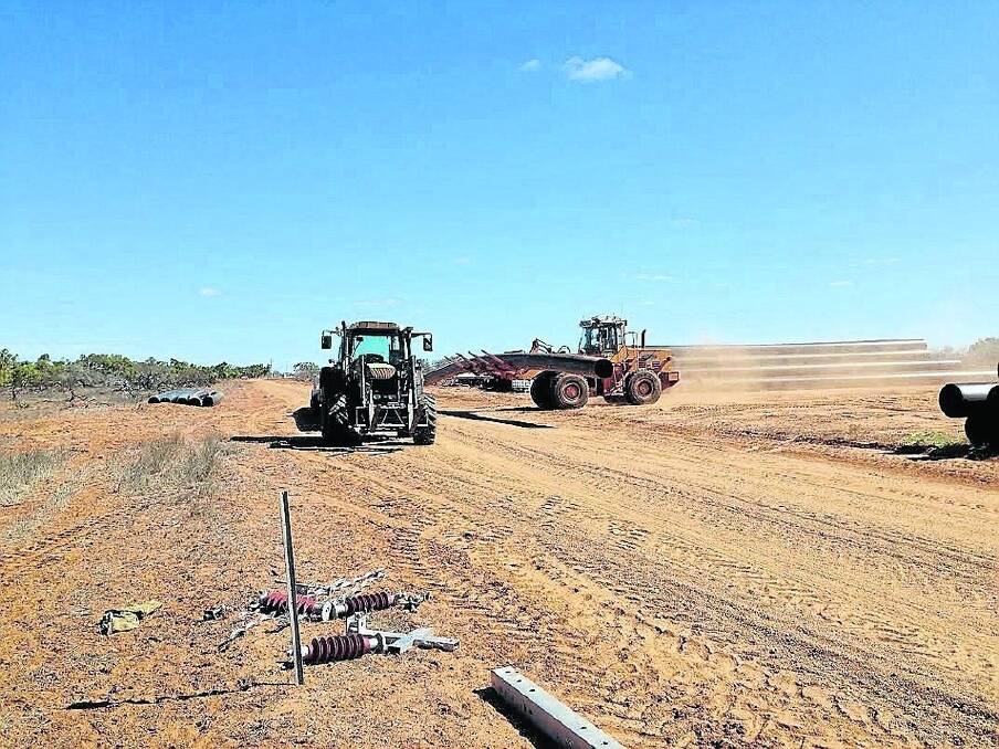 Construction of the northern borefield pipeline, near Carnarvon, has commenced. 