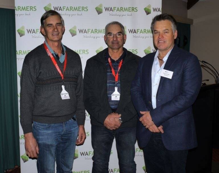 WAFarmers dairy section executive: Ian Noakes (left), Paul Ieraci and Michael Partridge.