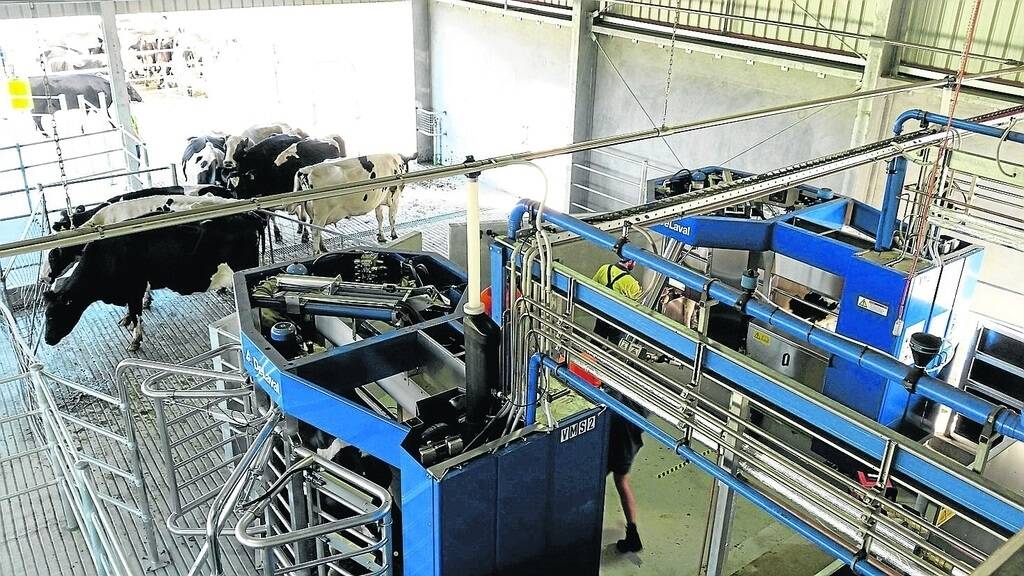 DeLaval technicians preparing the WA College of Agriculture, Denmark&#39;s, new robotic dairy for its first trial run of cows. The dairy will be officially launched and open to the public for inspection at the college&#39;s open day on Saturday, September 3.