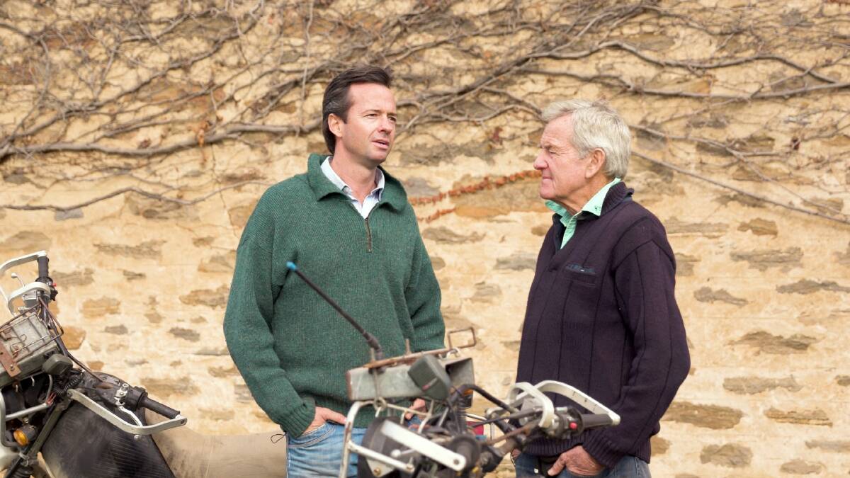 Television sports presenter Hamish McLachlan and his father Angus are the subject of the latest Australian Wool Innovation Fibre of Football video documenting the link between wool and football.