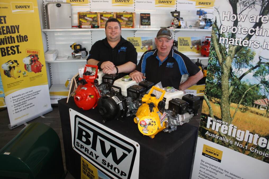Barry Page (right) pictured here with Justin Wreford at BTW Spray Shop Katanning.
