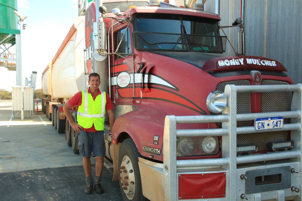 Wayne Pech was the first grower to deliver to Mirambeena, delivering 55 tonnes of Fliners malting barley.