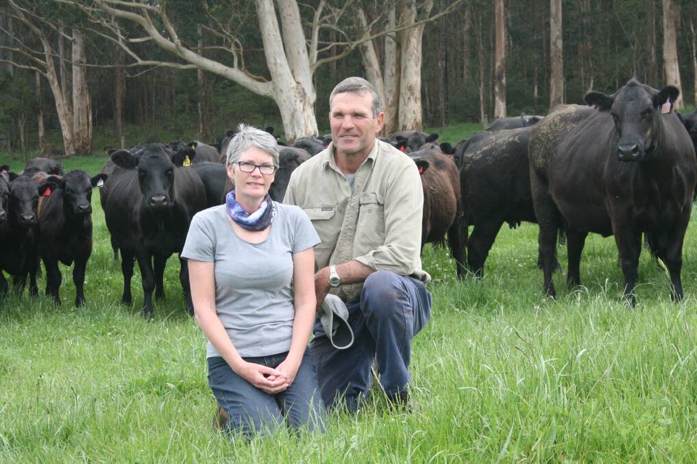 Well-conditioned animals are easy to find on Lorraine and Martin Anning's Walpole property.