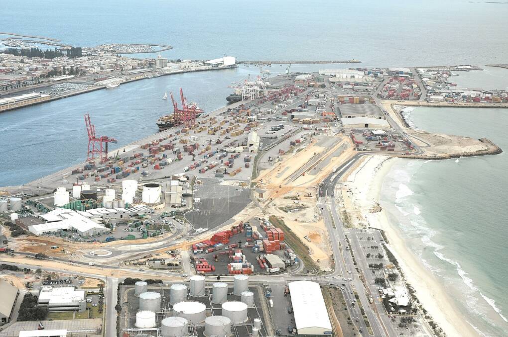 The Fremantle port used by the live export industry. There are plans to build a live export berth in Kwinana.