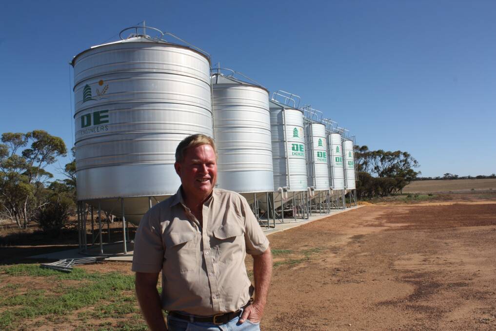 Carnamah farmer Peter Smith bought four new DE Engineers aeration silos this year to add six silos he has retro-fitted with the DE aeration system.