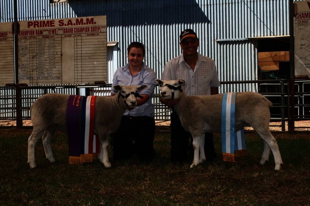 It was the Mirovi Texel stud, Narrogin, that dominated the female section of this year&#39;s Texel judging which ultimately led to the stud taking out the top honours for the breed. Holding the grand champion Texel and champion Texel ewe was stud connection Brooke Pugh (left), while co-principal Rob Lange displays the reserve champion ewe.