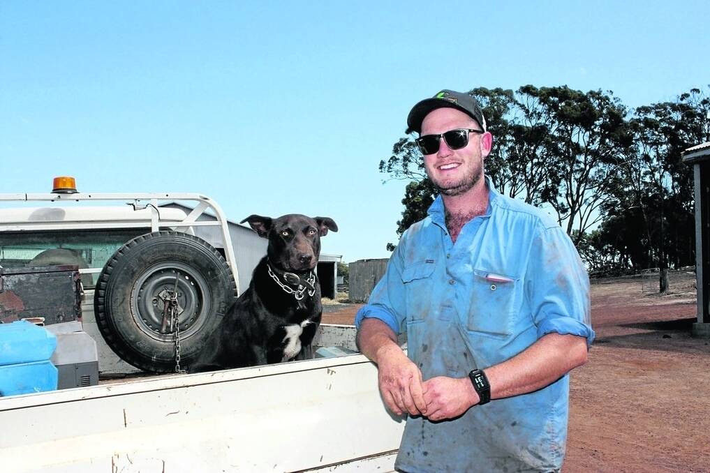 Twenty-six-year-old Matt Rigby, pictured with his dog Carl, has been selected to participate in the GrainGrowers Australian Grain Farm Leaders Program for 2017.