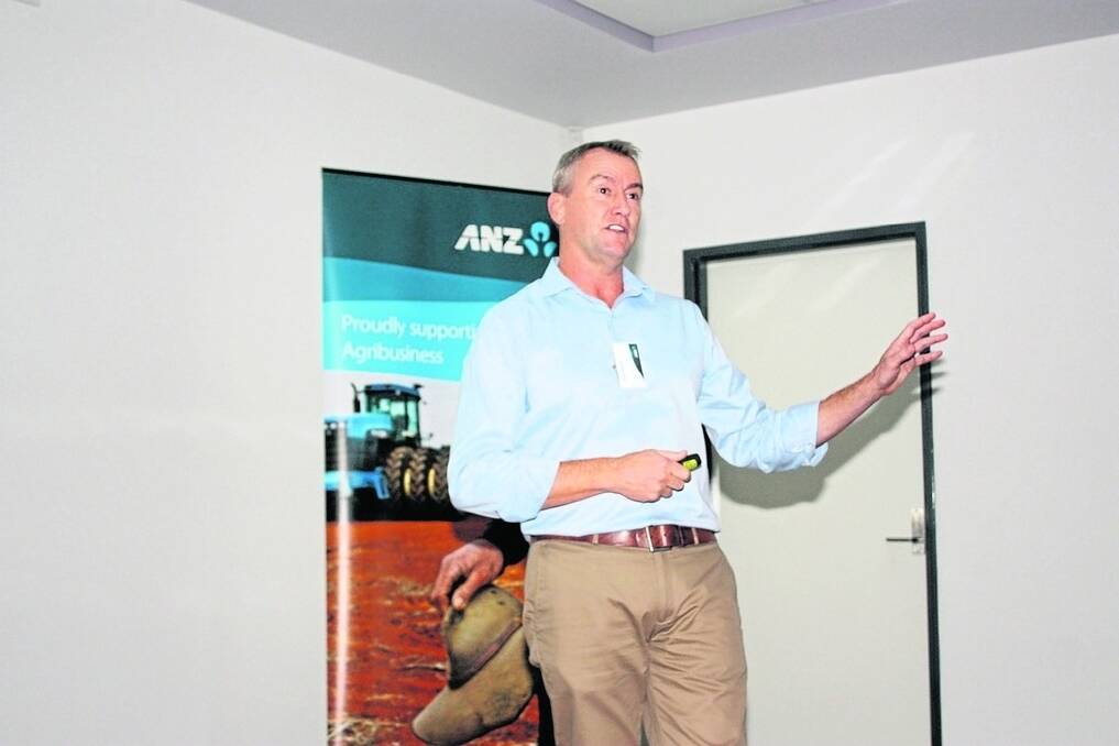 ANZ Head of Agribusiness Mark Bennett presented findings from ANZ&#39;s Australian Agriculture Funding our Future report last Wednesday at the Wongan Hills Community Centre.