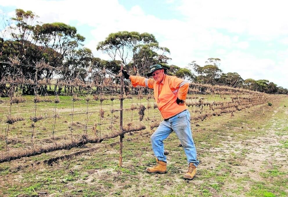 BlazeAid volunteer Vern came from New South Wales to help farmers in the Shire of Lake Grace repair flood damaged fences.