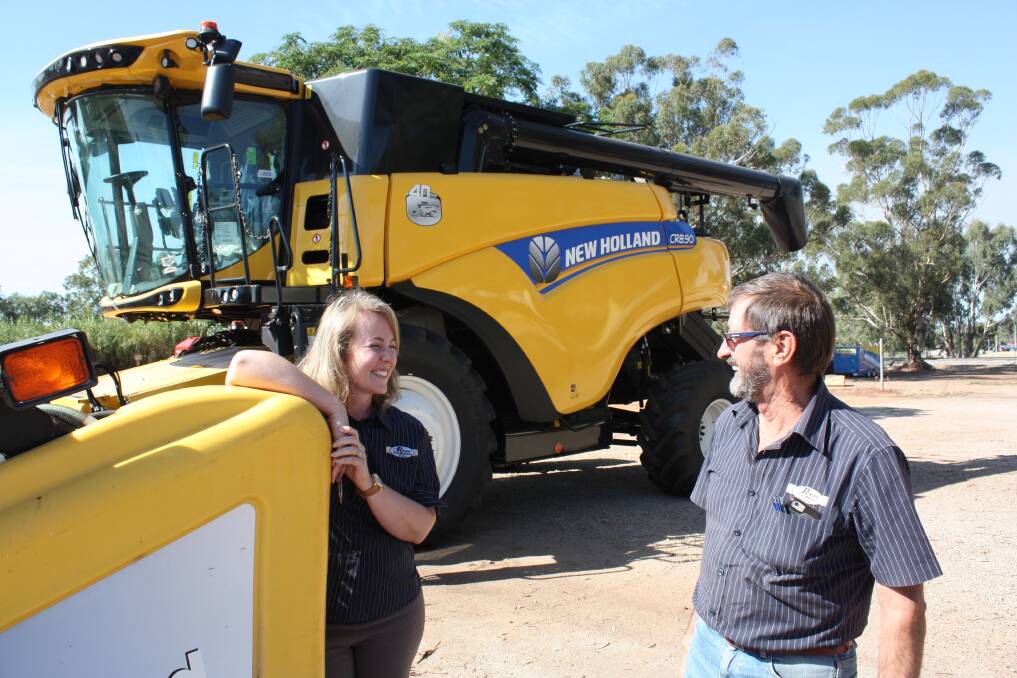 New Northam branch manager for Perkins Farm Machinery, Kate Candeloro (left) and a busy dealer principal Geoff Perkins. You'll have to guess what Kate is saying to Geoff when Torque snapped the pair last week. What goes on in the yard, stays in the yard