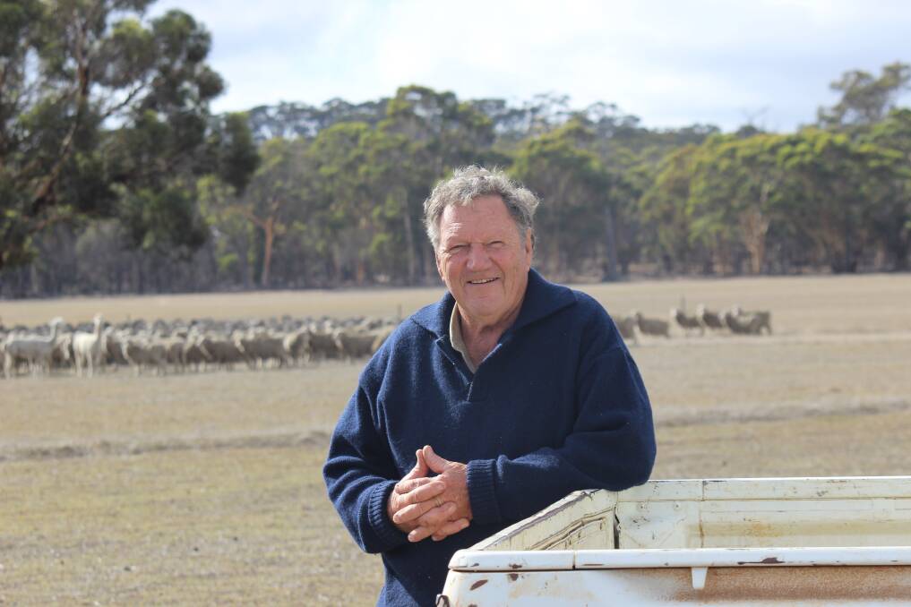  Rob Battley, Gelfro Farm, Williams, is a fine wool Merino man from way back but is now trying his hand at organic crossbred lambs.