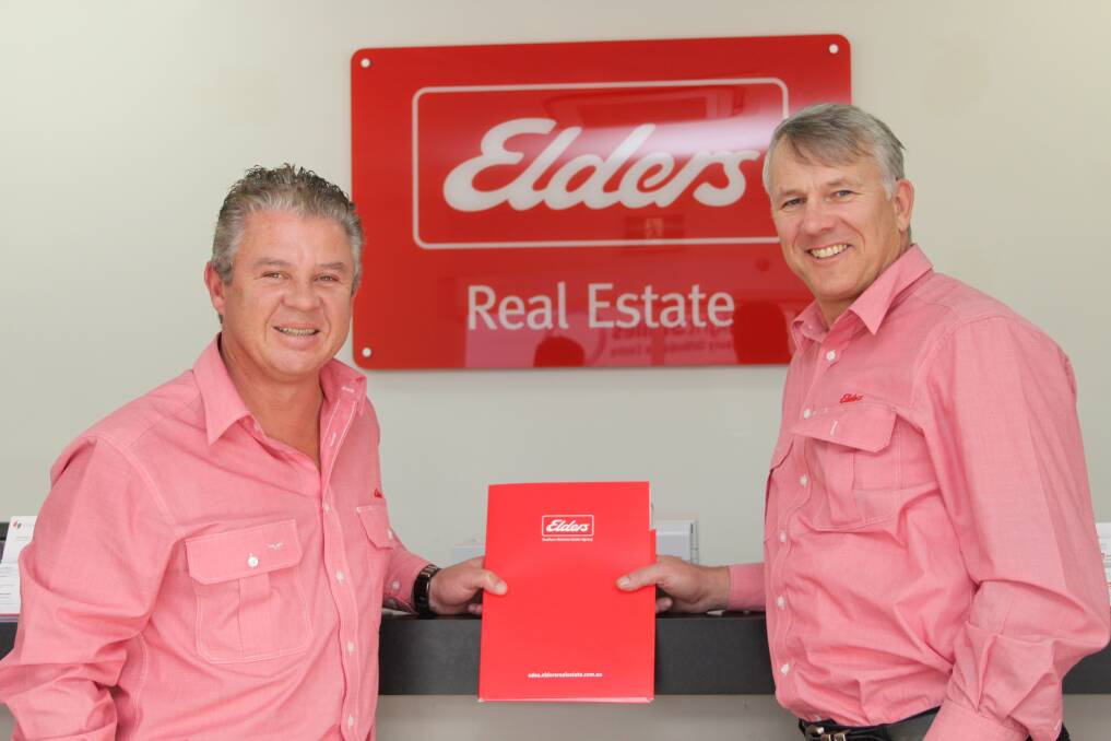 Elders SDEA's commercial sales and leasing specialist Keiran Daggett (left) and specialist business broker Patrick Williams.