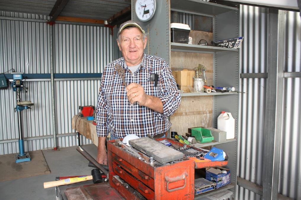 This 60-year-old Stillson pipe wrench was bought by Gairdner farmer Ian peacock at Coles in Bathurst in 1957. "It gets plenty of use in those hard to get to places," he quipped.