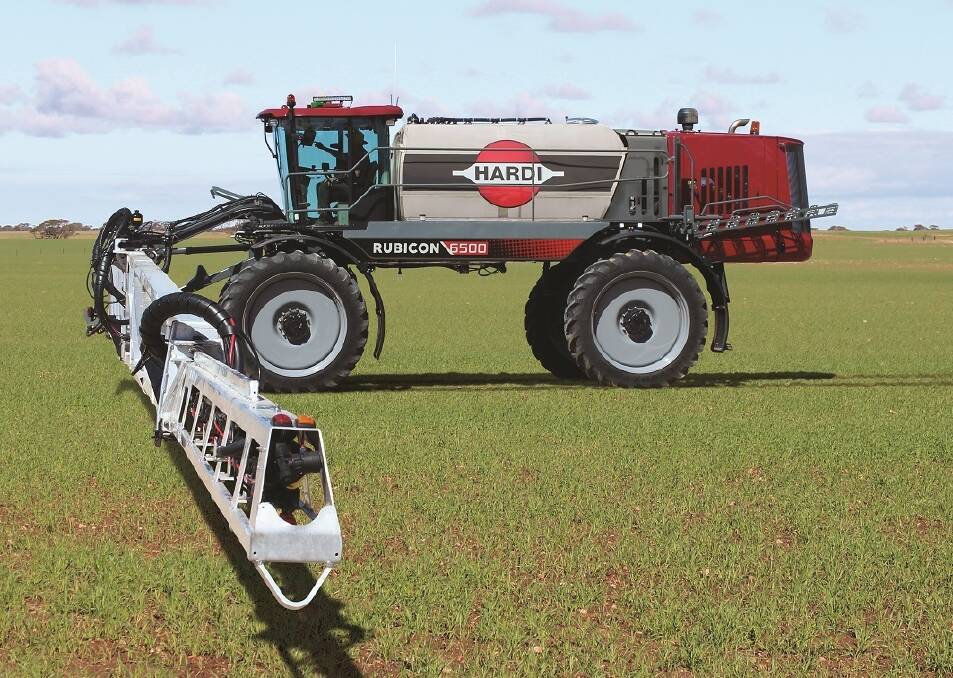 HARDI Australia's RUBICON 6500 self-propelled boomsprayer released last week. It is the little brother to the company's flagship 9000 model.