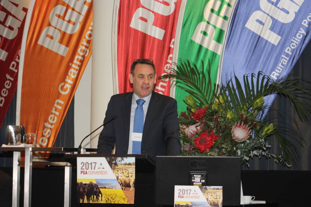 Meat and Livestock Australia managing director Richard Norton supported the Sheepmeat Council of Australia's policy to phase out the mulesing of sheep destined for prime lamb markets at the Pastoralists and Graziers Association of WA convention last week.