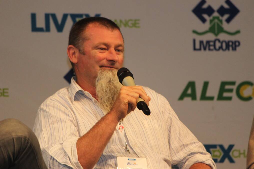 Stockman Richard Leitch at the LIVEXchange 2017 conference in Perth last week where he was part of a panel discussion on life on board a vessel - and discussed his role and responsibility in ensuring best animal welfare practices were carried out on board.