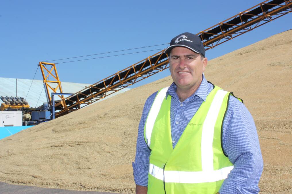 The CBH Group's Esperance zone manager Mick Daw at the Chadwick receival site where an 80,000 tonne storage boost has been flagged for 2018.