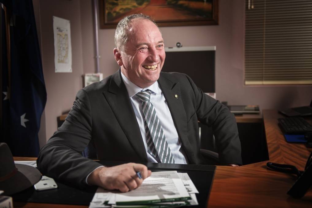 CHANGING PORTFOLIO: Barnaby Joyce says his new role will greatly benefit regional Australia. Photo: Peter Hardin