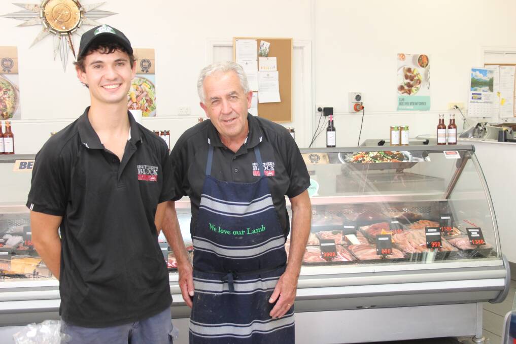  Butcher's Block butcher Cameron Brechin (left) and butcher/store manager Peter Lee said working in the meat industry was rewarding – especially when dealing with satisfied customers.