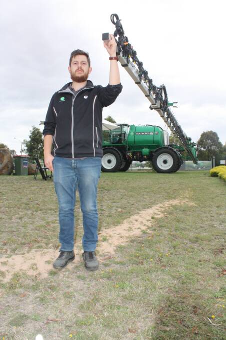Goldacres mechanical engineer Coen Turner... "the boom is the most difficult part of making a sprayer". See story.  