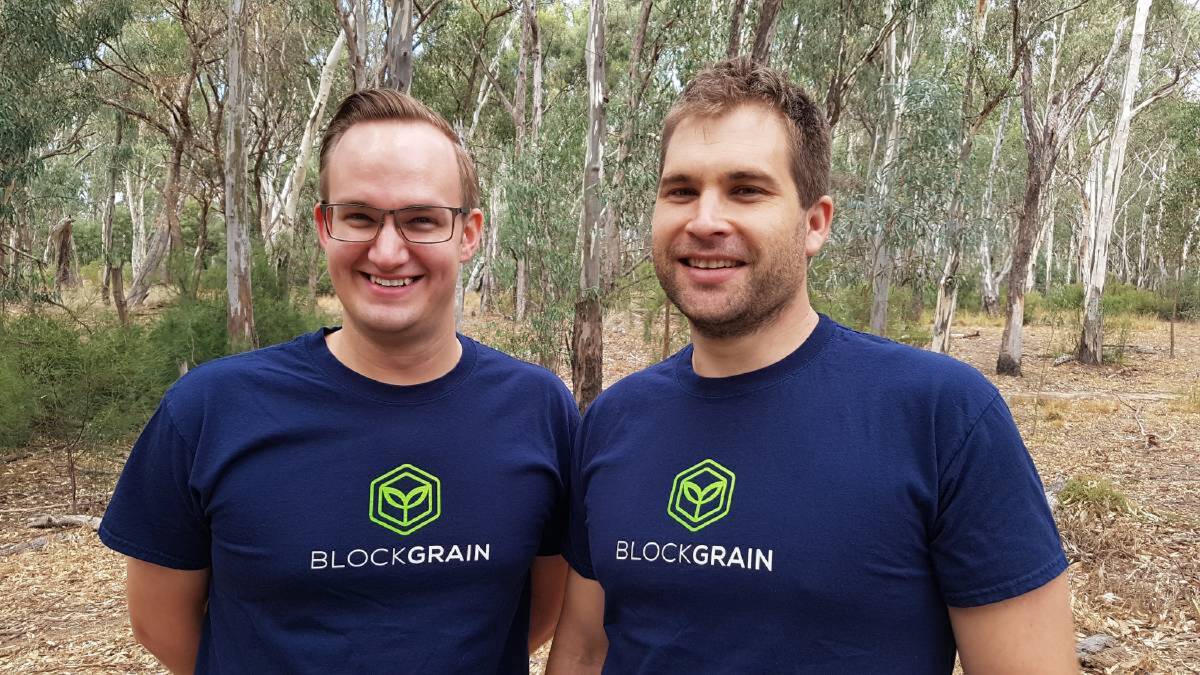  BlockGrain co-founders Sam Webb (left) and Caile Ditterich are confident their business will help farmers revolutionise the way they manage their on-farm grain storages.