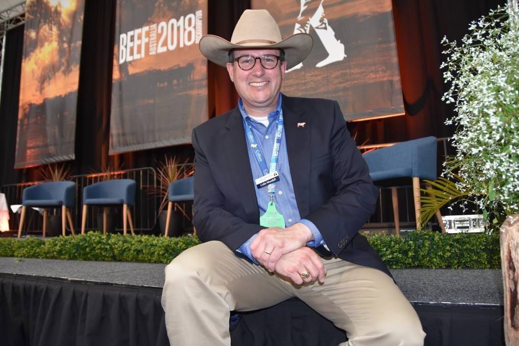 Senior vice president of government affairs for the US National Cattleman's Beef Association, Colin Woodall, based in Washington, at Beef Australia this week.