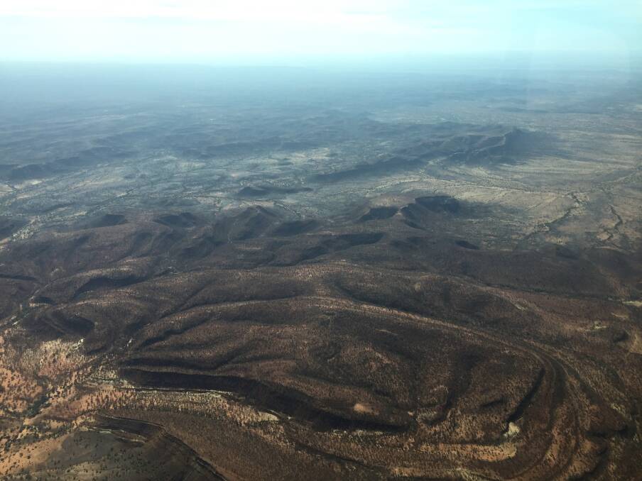  Viewing the Kennedy Ranges from the air give a unique perspective of the land.