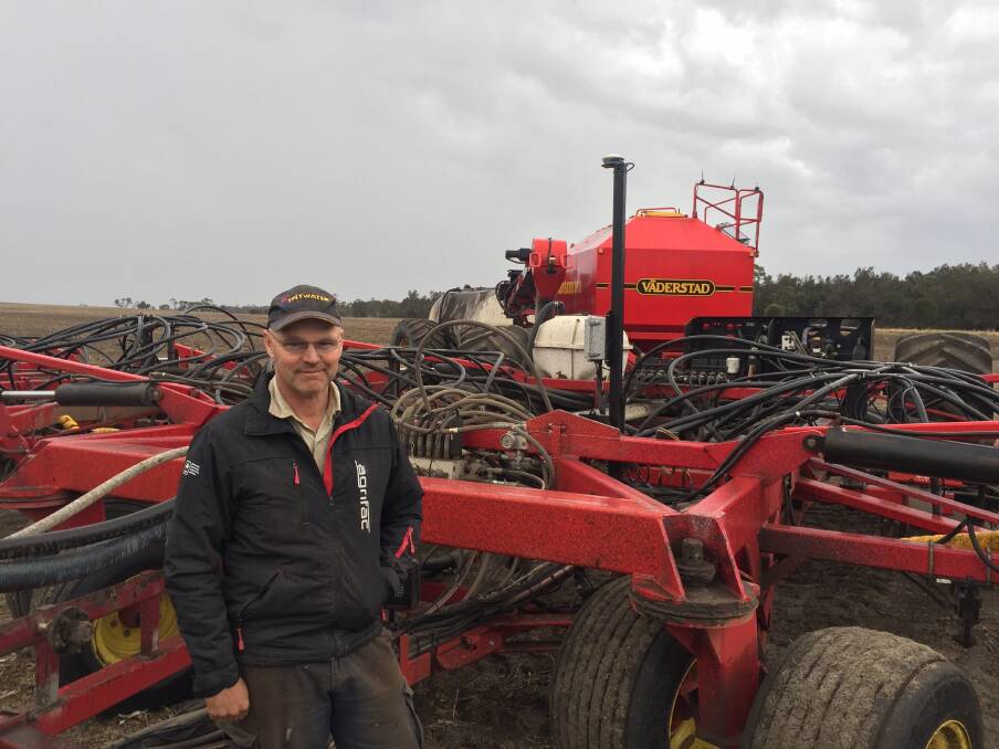  Gnowangerup farmer Knud Nymann added a Trimble Agriculture TrueTracker to his seeding bar this year to further improve guidance accuracy.