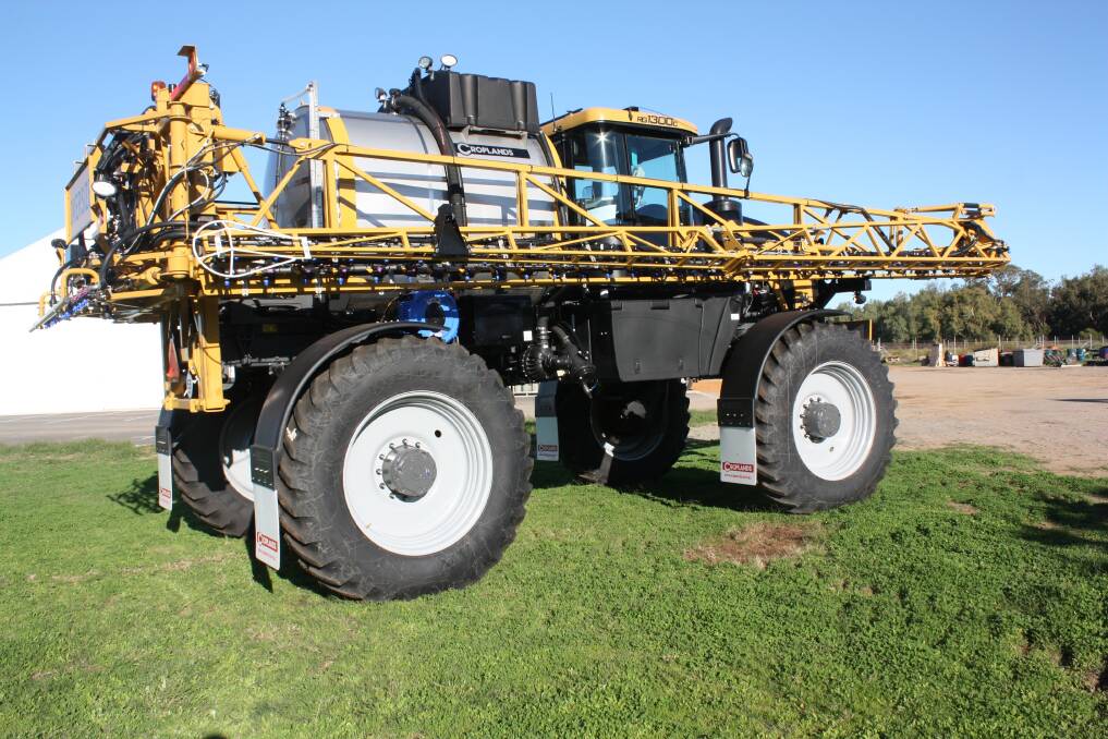The new Croplands RoGator 1300C. It already has found a home on Walkaway farmer Len Mitchell's property.