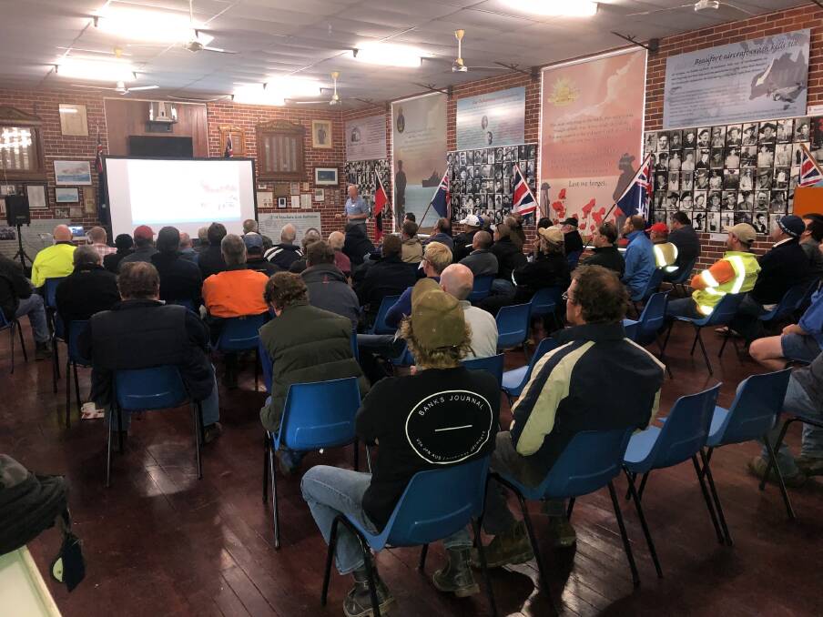About 60 landholders attended the Northern Biosecurity Group's wild dog and feral pig management workshop. The number of attendees highlights the concerns producers have about the issue in the region.