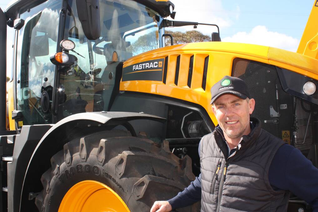 Staines Esperance dealer principal Simon Staines next to a JCB 8330. "We've had outstanding sales with this model," he said. 