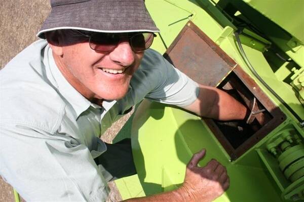 Darkan farmer and well-known farming inventor Ray Harrington delves into the HSD's engine room; its powerful crushing mill that he said turned weed seeds into dust and could do almost the same with blue metal.