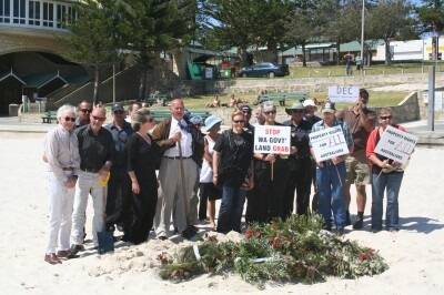 Farmers in WA held an unusual "funeral" for property rights.