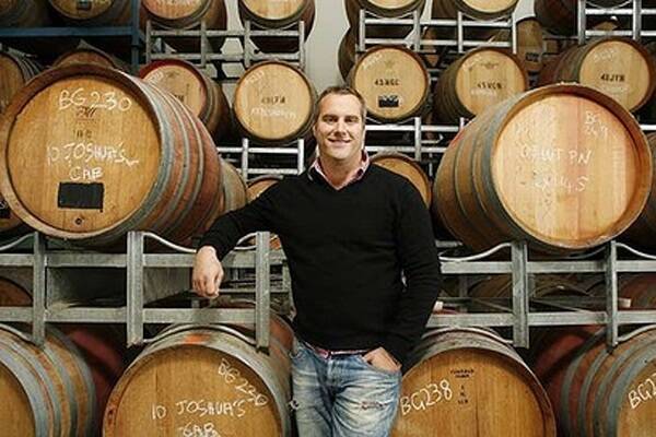 A real bottler ... Nick Spencer of Eden Road Wines, which was voted best new winery, at his winery in Canberra. Photo: Stefan Postles