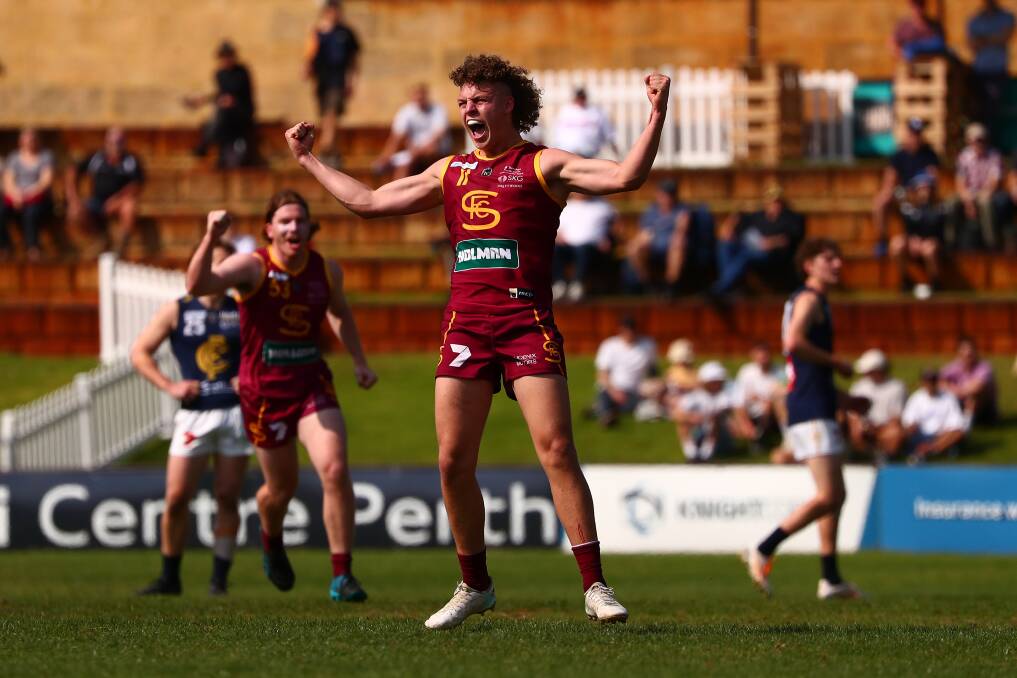 Esperance-bred Koltyn Tholstrup has been selected by the Melbourne Demons at pick number 13 in the 2023 AFL draft. Photo by WAFC/Jack Foley Photography.

