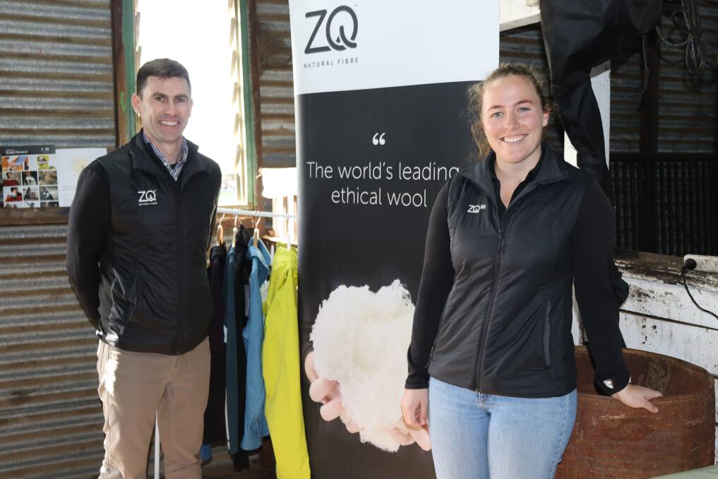 The New Zealand Merino Company, regional manager,
ZQ Australia, Steve Wainewright with ZQ & ZORX relationship manager Emma Subtil.