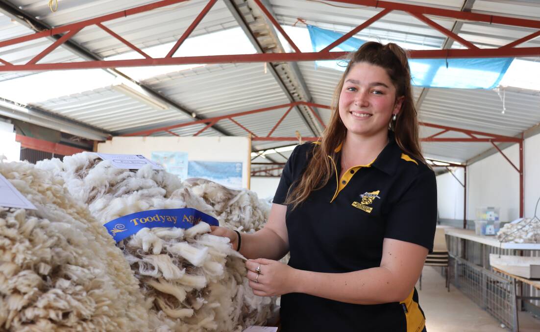 Tameka Baker works as a lead wool classer in sheds across the Wheatbelt and is paving the way for the next generation in agriculture.