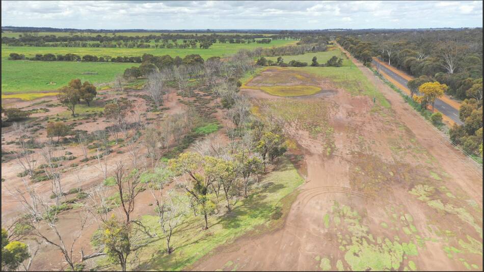 BEFORE - Improvements have been made to marginal land at DPIRDs Katanning Research Station showing the benefits of a multi-faceted approach to drainage and revegetation to sequester carbon. See after pic below. Photo: DPIRD