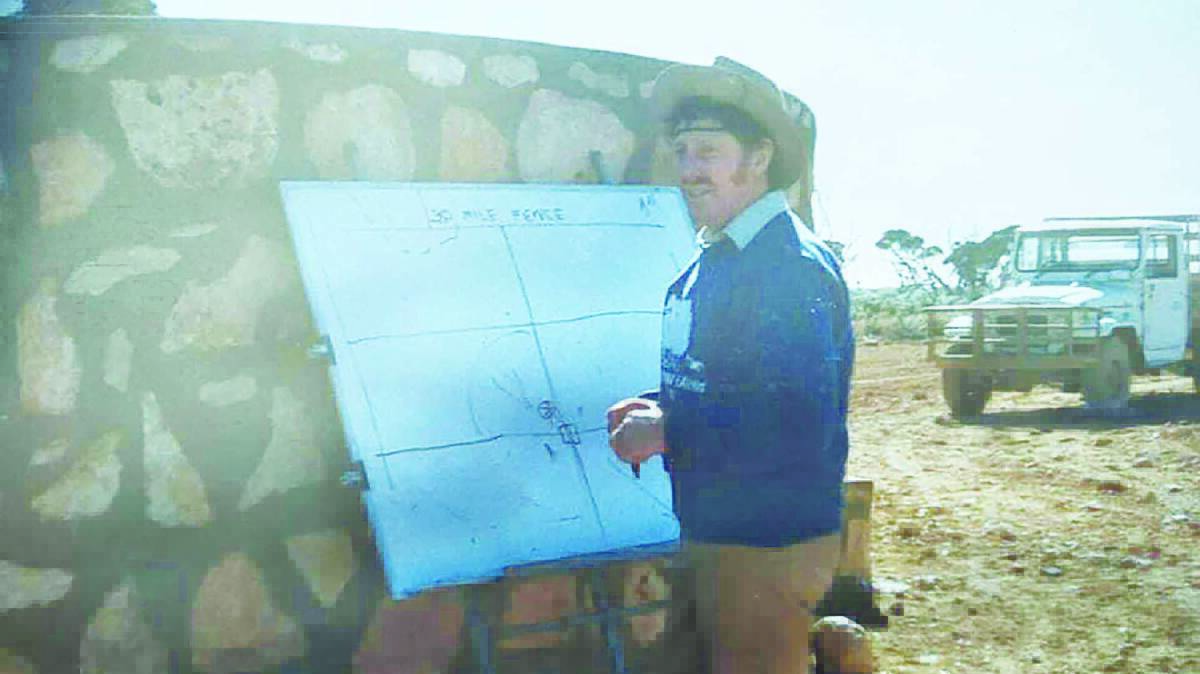 
Murray McQuie at a pastoral field day held at Rawlinna and Kanandah stations in the 1980s.