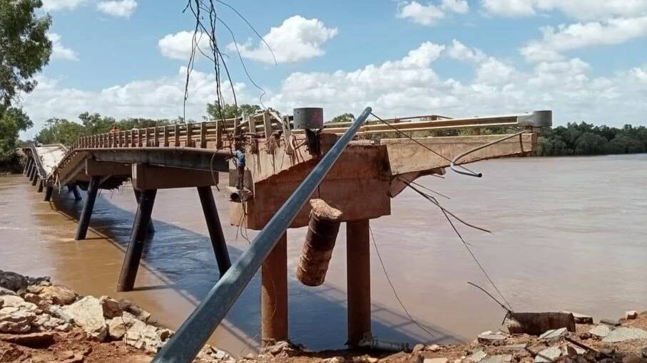  Last months one-in-100-year rain took out the Fitzroy River bridge and large sections of the Great Northern Highway, squeezing inbound supplies and leaving a quarter of the nations agricultural area cut-off from the rest. Picture by Russell 'Rusty' Cooke.