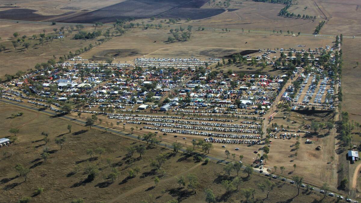 Elders FarmFest from the air in 2023. File picture.