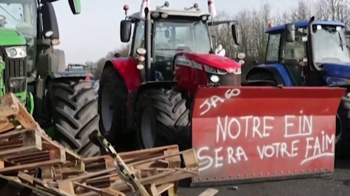 French farmers have blocked major highways to Paris and extended their demonstrations to Belgian capital Brussels as they protest issues including insufficient pay, unfair import competition and environmental regulation red tape.