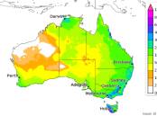 This map shows the rainfall totals that have a 75 per cent chance of occurring for September to November across Australia. Source: Bureau of Meteorology.